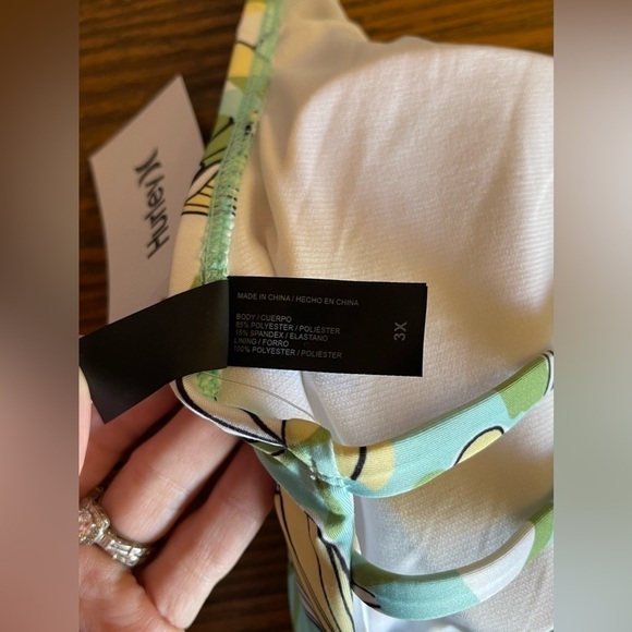 HURLEY Tropical Bralette Bikini Set Set Size 3X - Picture 7 of 14